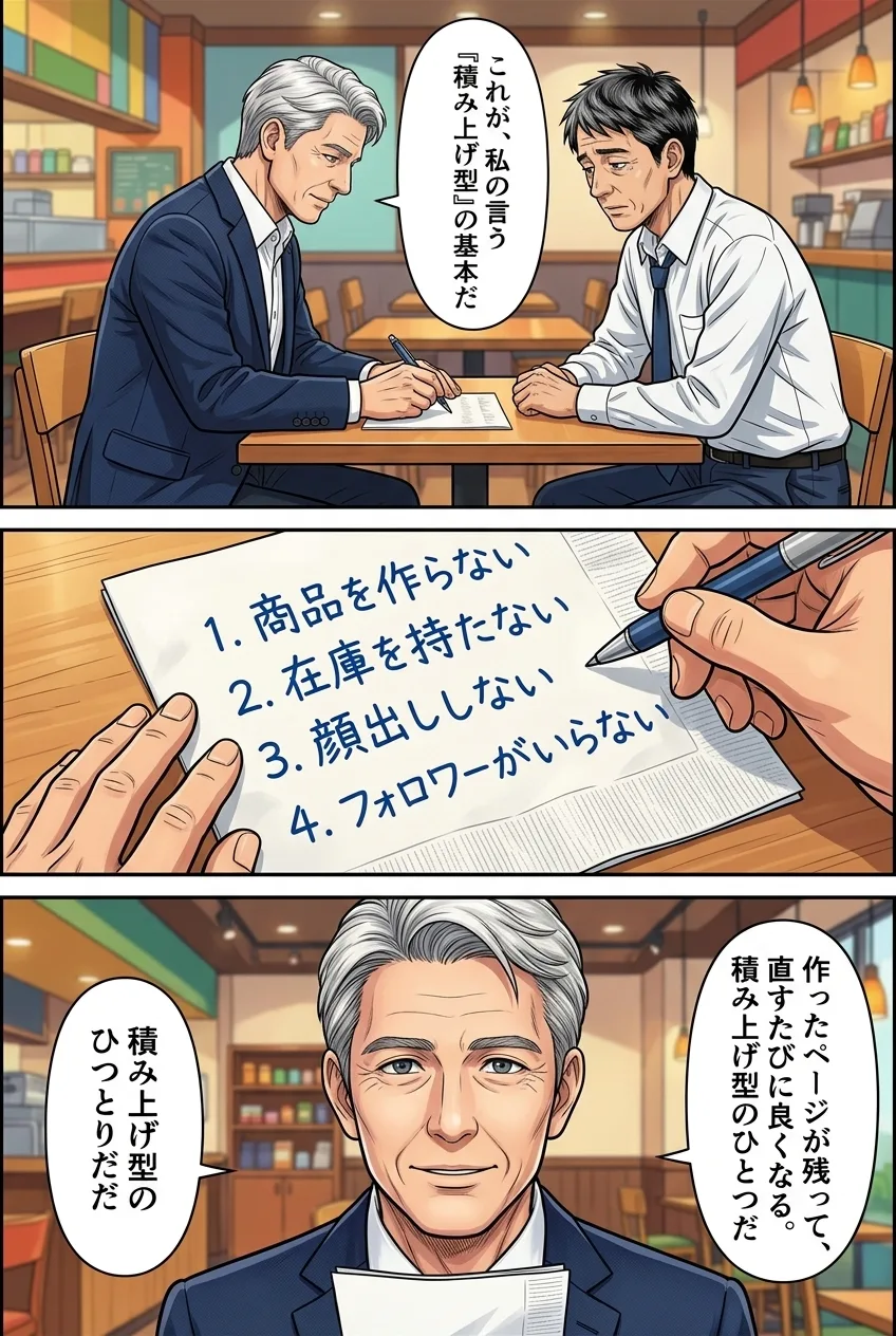 10ページ：商品を作らない、在庫を持たない、顔出ししない、フォロワーがいらない